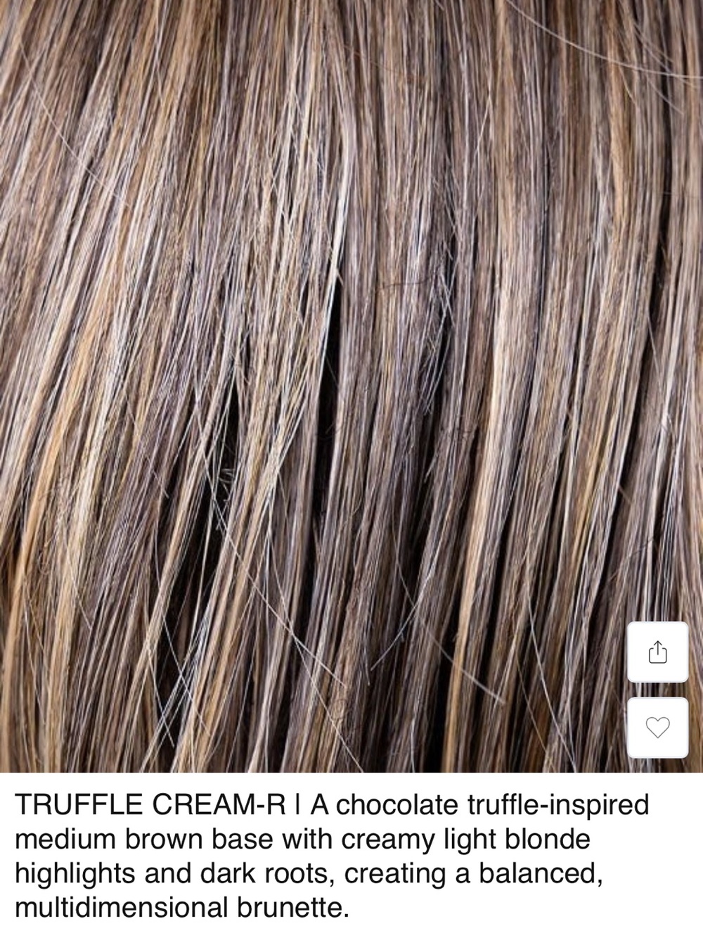 Belle Tress Hepburn Wig / Truffle Cream R - Picture 2 of 4
